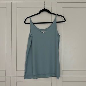 Reitmans Essentials blue camisole blouse, size XS.